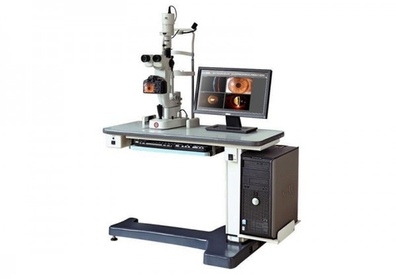 Plate-forme de fonctionnement à traitement d'images de système de microscope de lampe de fente pour le diagnostic ophtalmique