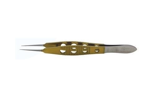 Suture micro d'astuce droite attachant la longueur totale 110mm de forceps pour la chirurgie ophtalmique