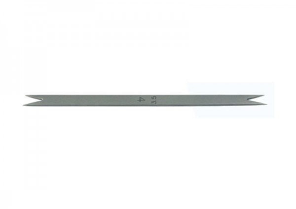 Type ophtalmique de difficulté d'instrument chirurgical de calibre de Castroviojo avec de doubles astuces